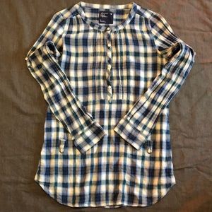 Plaid American Eagle blouse